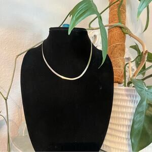 925 Sterling Silver Herringbone Necklace